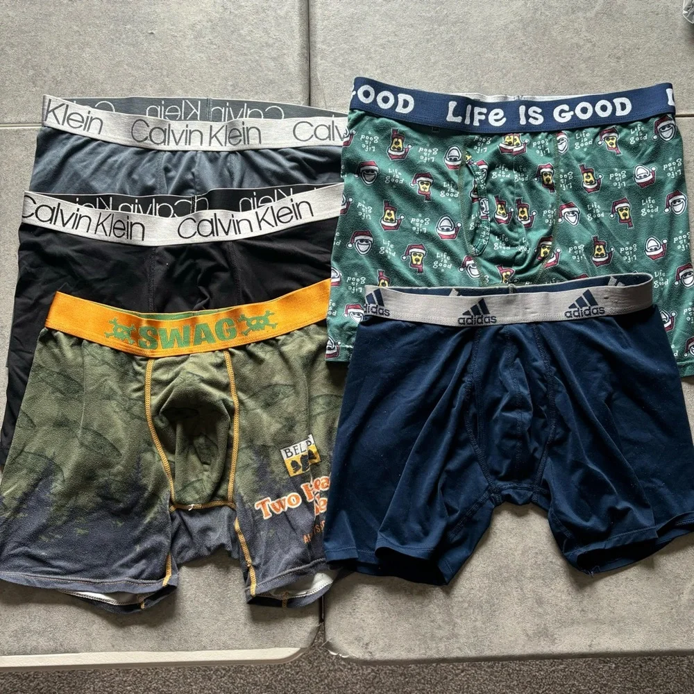 Lot of 5 mens boxer briefs